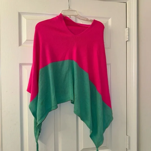 Lilly Pulitzer Colorblock Tassel One Size Sweater! - Picture 3 of 5
